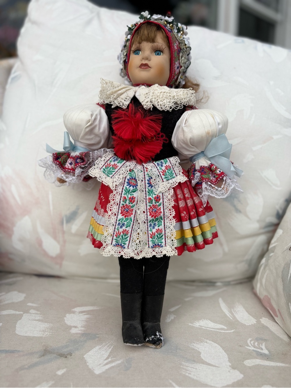 She is A Folk Costume Doll Porcelain